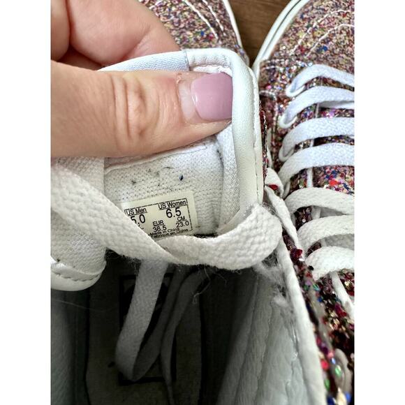Vans Sk8 Hi Glitter Sparkle High Top Zipper Back Shoes Women - Picture 5 of 8